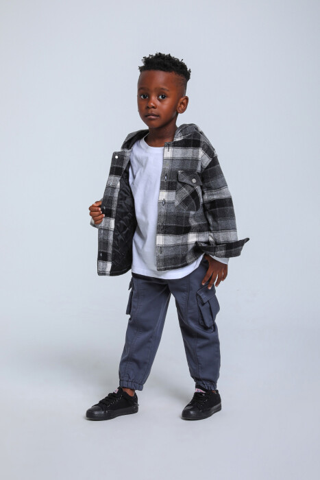 Erkek Çocuk Gömlek 1-4 Yaş 24149 Siyah - 2