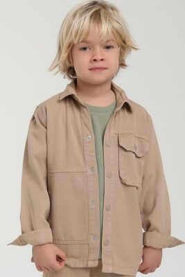 Erkek Çocuk Gömlek 1-4 Yaş 2544 Camel - 1