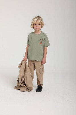 Erkek Çocuk Gömlek 1-4 Yaş 2544 Camel - 4