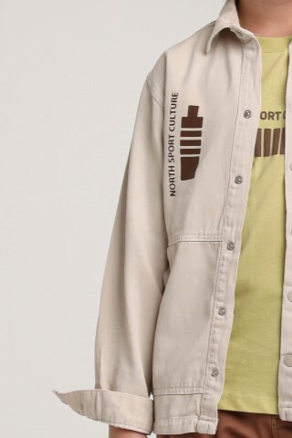 Erkek Çocuk Gömlek 4-8 Yaş 2550 Taş Rengi - 3