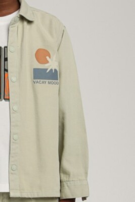 Erkek Çocuk Gömlek 4-8 Yaş 2555 Yeşil - 4