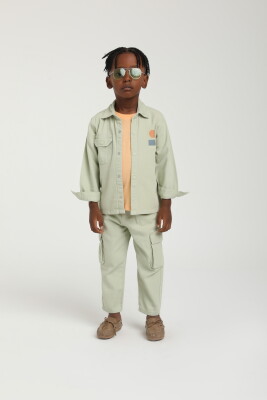 Erkek Çocuk Gömlek 1-4 Yaş 2557 Yeşil - 2