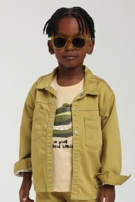 Erkek Çocuk Gömlek 1-4 Yaş 2597 Fıstık Yeşil - ESCABEL