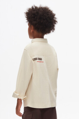 Erkek Çocuk Gömlek 8-14 Yaş 47319 Krem - 3