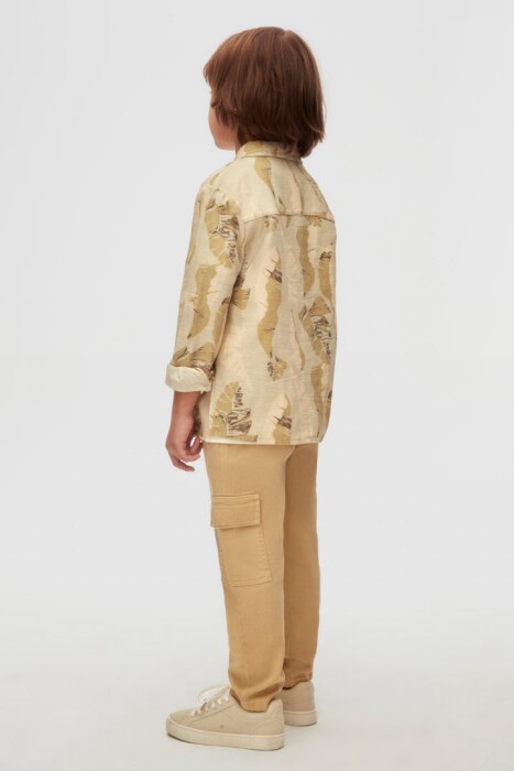 Erkek Çocuk Gömlek 4-8 Yaş 48529 Yeşil - 5