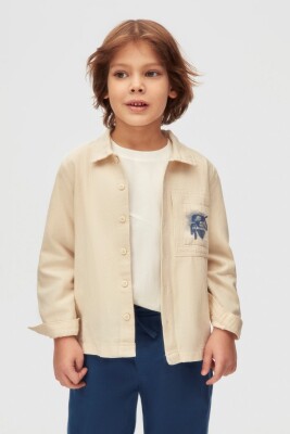 Erkek Çocuk Gömlek 4-8 Yaş 48508 Krem - 2