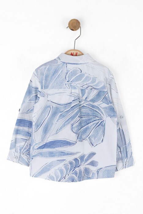 Erkek Çocuk Gömlek 1-4 Yaş 48606 Mavi - 2