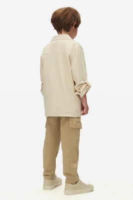 Erkek Çocuk Gömlek 4-8 Yaş 48523 Krem - 3