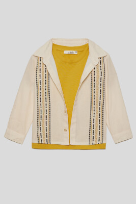 Erkek Çocuk Gömlek 9Ay-4Yaş 48616 Krem - 1