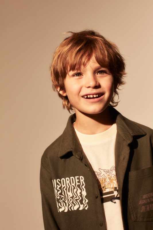 Erkek Çocuk Gömlek 8-14 Yaş 49319 Haki - 5