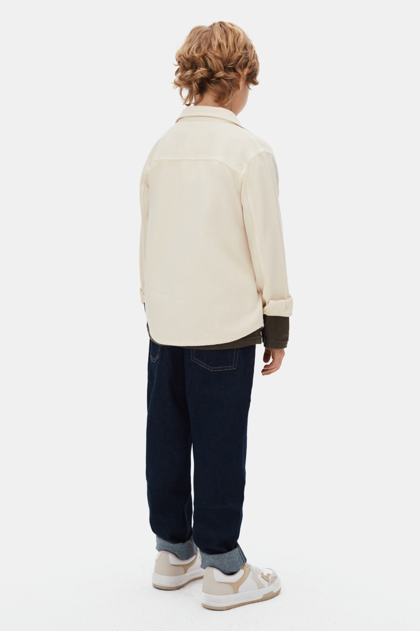 Erkek Çocuk Gömlek 8-14 Yaş 49319 Krem - 3