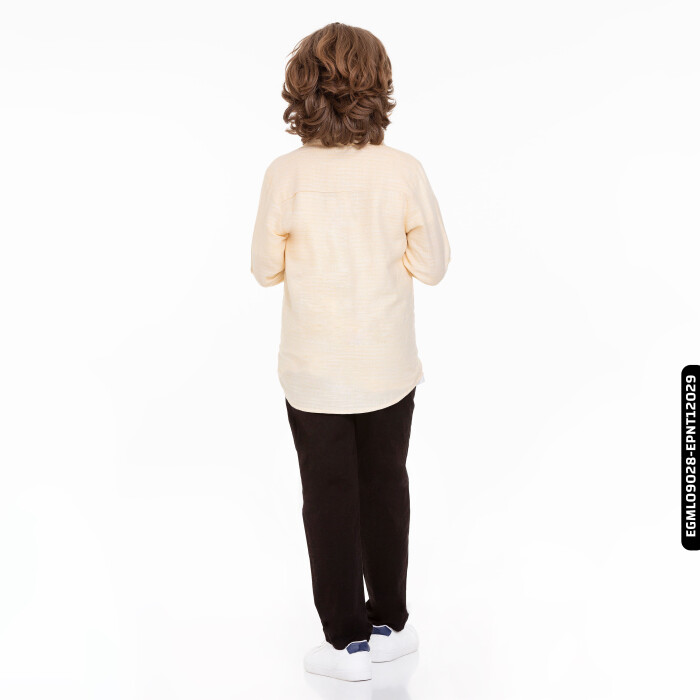 Erkek Rodos Gömlek 8-14 Yaş 44339 Egml09028 Sarı - 3