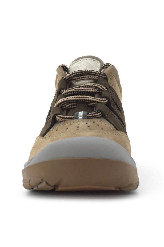 Rakerplus Hakiki Deri Vizon Kahverengi Bağcıklı Çocuk Outdoor Ayakkabı - 4