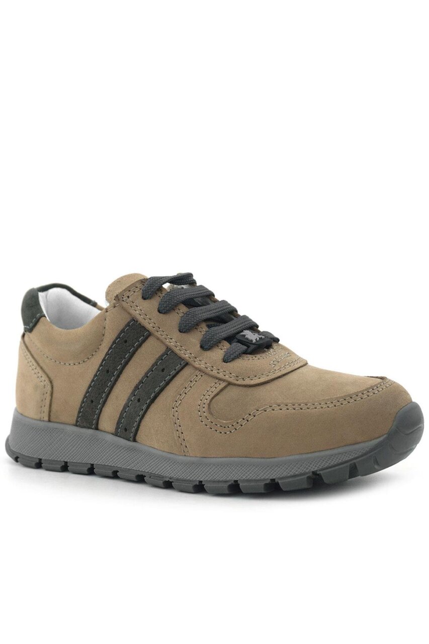 Rakerplus Hakiki Deri Kum Fermuarlı Bağcıklı Erkek Çocuk Spor Okul Ayakkabı - 2