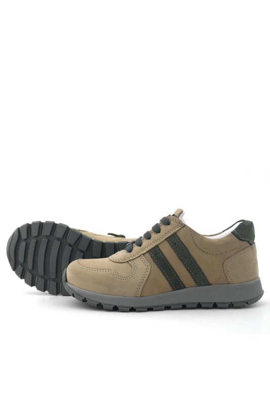 Rakerplus Hakiki Deri Kum Fermuarlı Bağcıklı Erkek Çocuk Spor Okul Ayakkabı - 7