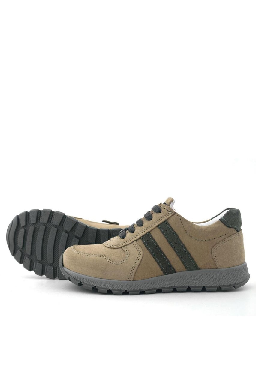 Rakerplus Hakiki Deri Kum Fermuarlı Bağcıklı Erkek Çocuk Spor Okul Ayakkabı - 7