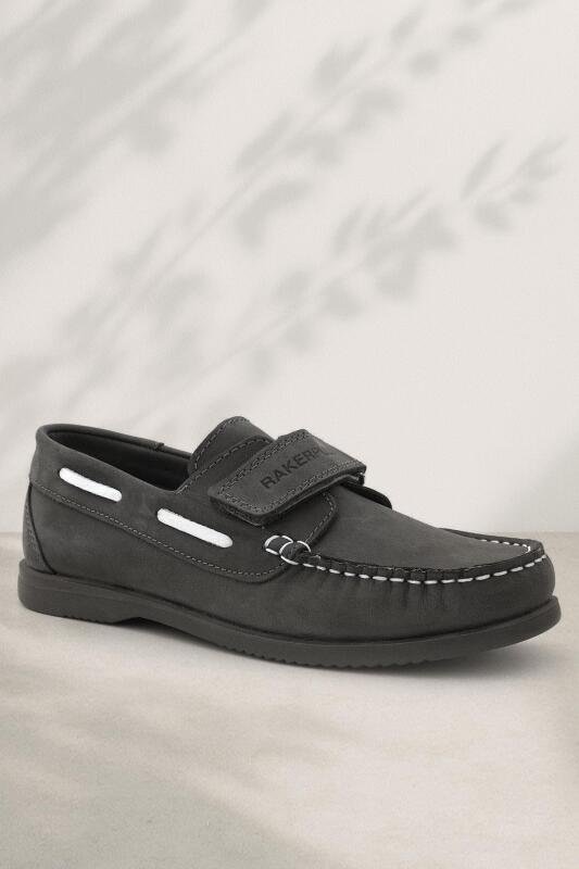 Rakerplus Simurg Hakiki Deri Gri Erkek Çocuk Ayakkabı - 4