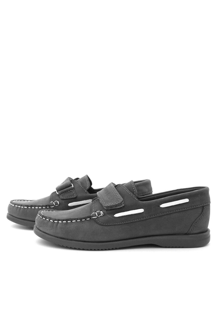 Rakerplus Simurg Hakiki Deri Gri Erkek Çocuk Ayakkabı - 6