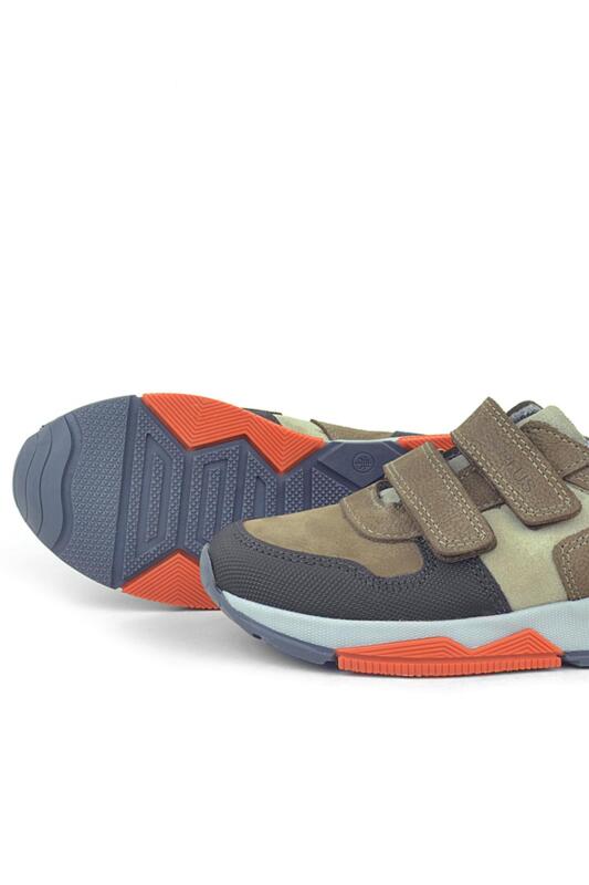 Rakerplus Hakiki Deri Kahverengi Çocuk Sneakers Spor Ayakkabı - 7