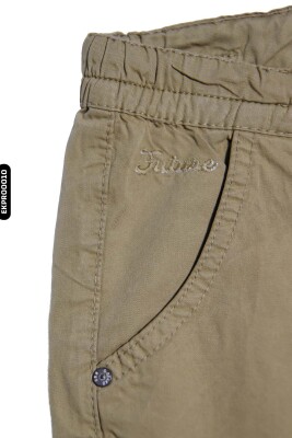 Erkek Çocuk Pamuklu Beli Lastikli Kordonlu Regular Bermuda Şort 4-8 Yaş 379789 Ekpr00008 - 7