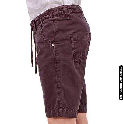 Erkek Çocuk Pamuklu Beli Lastikli Regular Bermuda Şort 9-13 Yaş 395338 Ekpr00010 Koyu Kırmızı - 6