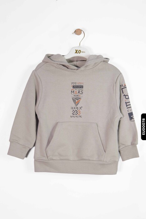 Erkek Çocuk Kapşonlu Sweatshirt 3-8 Yaş 10829 - 127