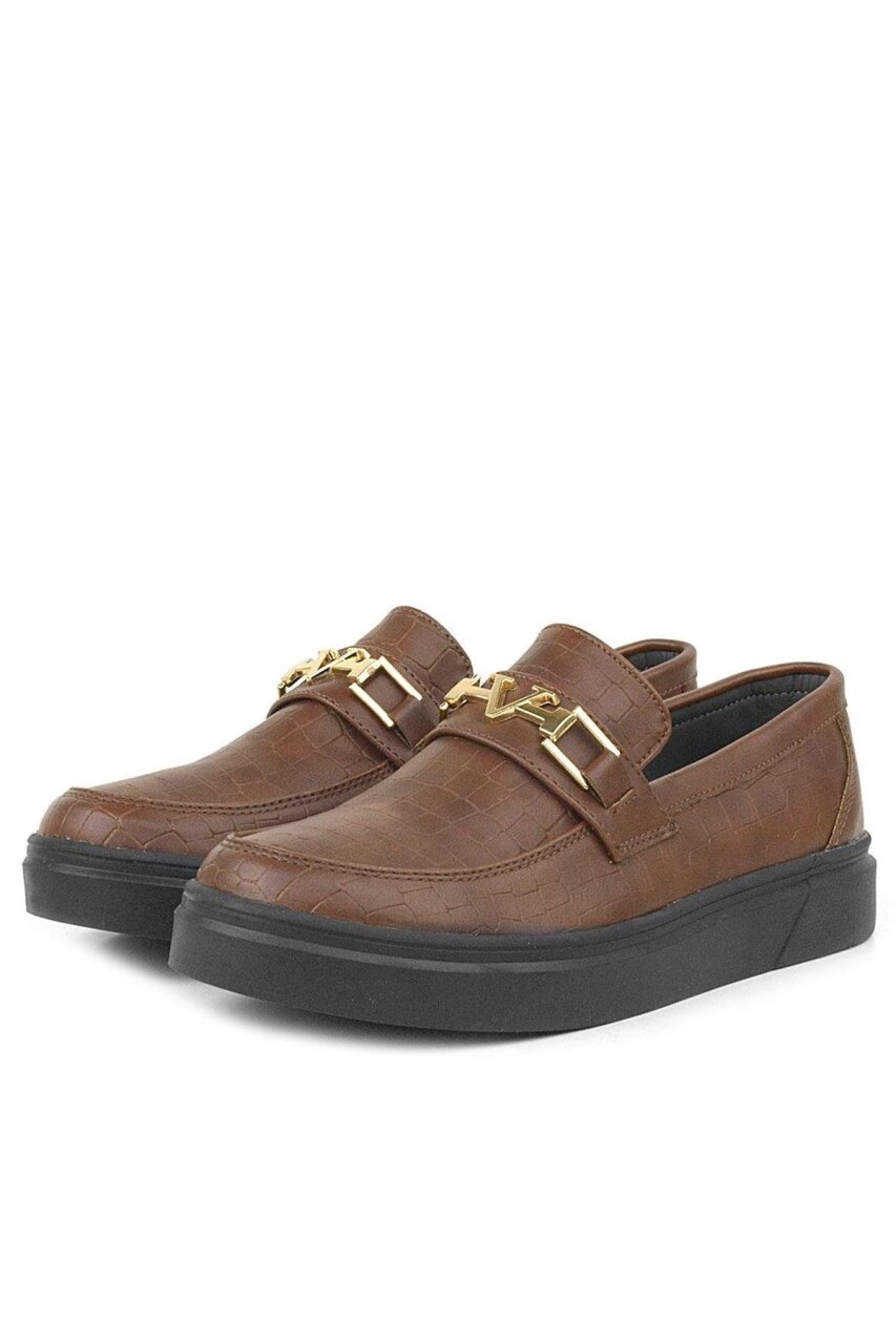 Rakerplus Taba Tokalı Loafer Çocuk Klasik Ayakkabı - 3