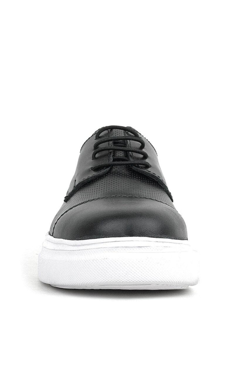 Rakerplus Siyah Yüksek Hafif Taban Çocuk Klasik Ayakkabı - 4