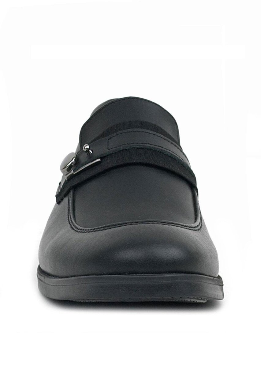 Rakerplus Loafer Hakiki Deri Siyah Klasik Erkek Genç Ayakkabısı - 1