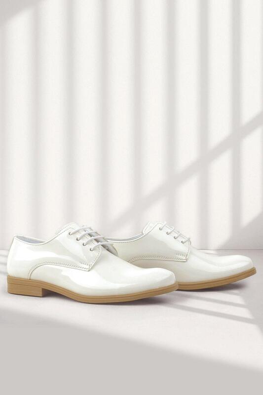 Rakerplus Krem Rugan Bağcıklı Oxford Çocuk Okul Ayakkabısı - 1