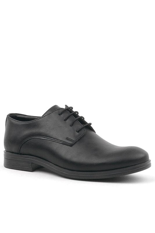 Rakerplus Siyah Mat Bağcıklı Oxford Çocuk Okul Ayakkabısı - 2