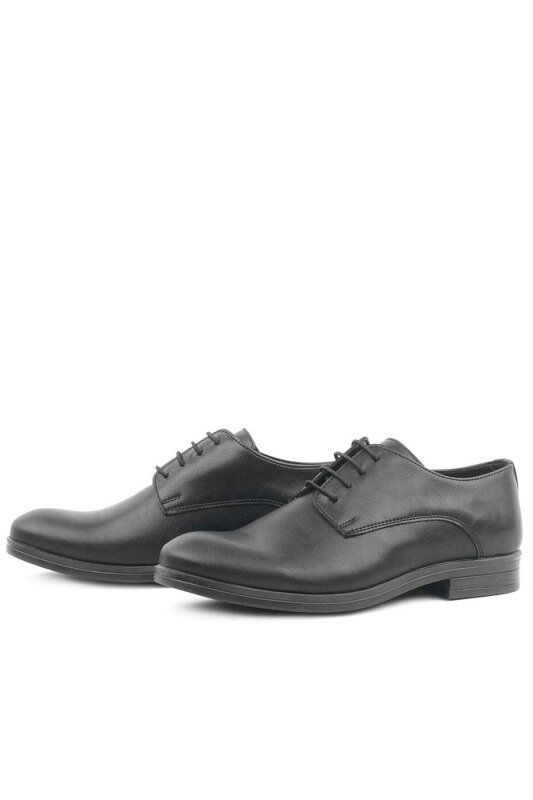 Rakerplus Siyah Mat Bağcıklı Oxford Çocuk Okul Ayakkabısı - 5