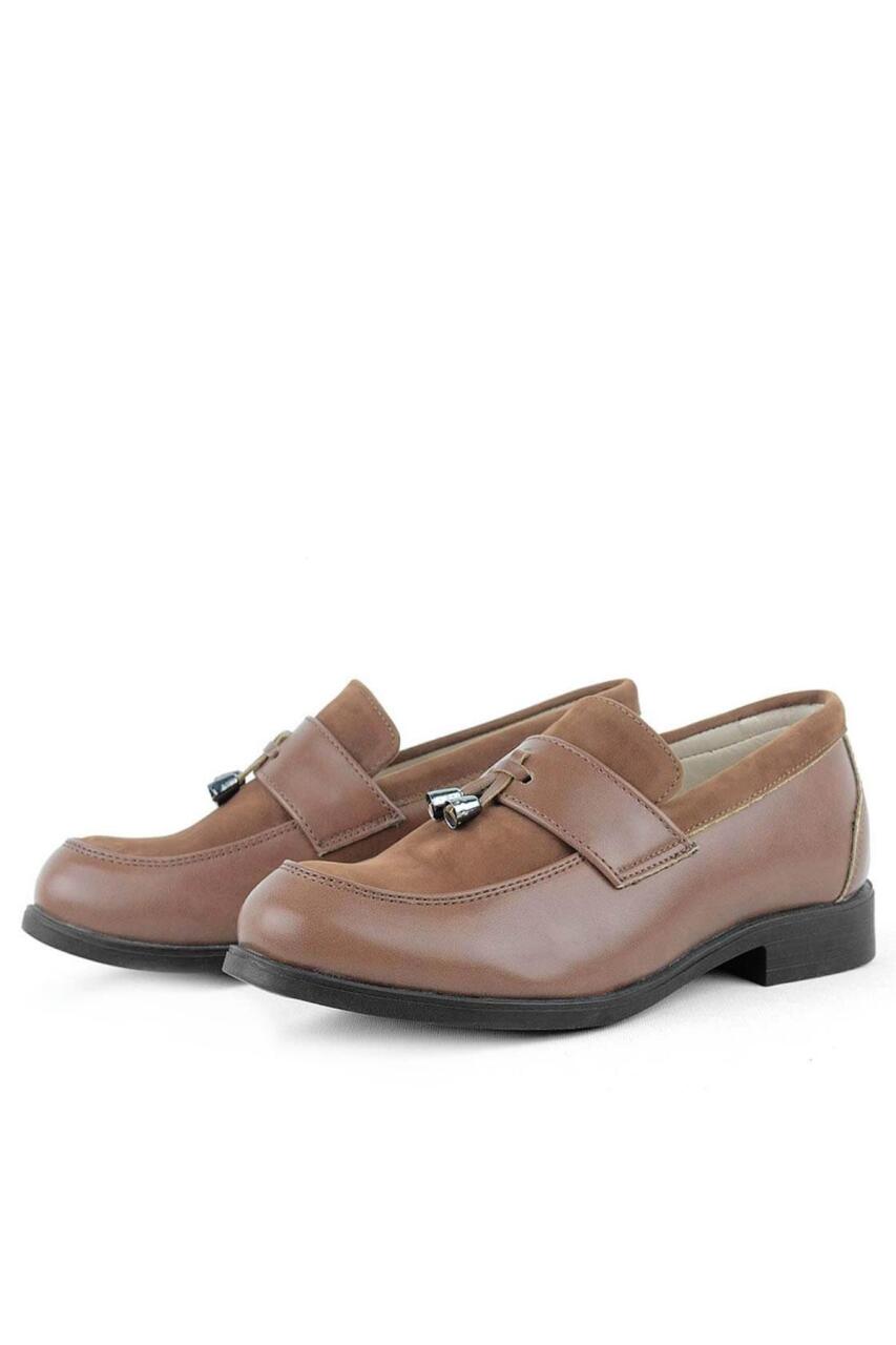 Rakerplus Taba Klasik Loafer Erkek Çocuk Ayakkabı - 4