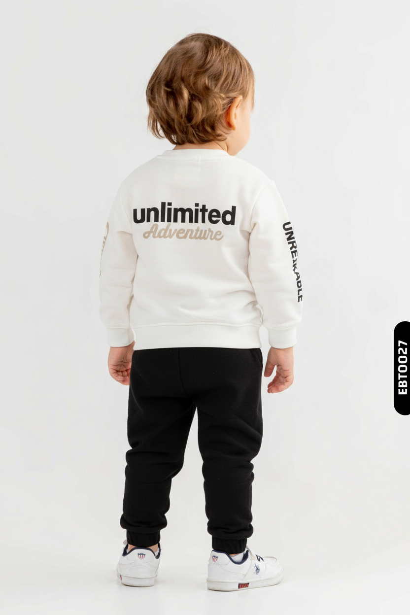 Erkek Çocuk 2'li Kombin Takmı 1-5 Yaş SET0382 Siyah - 2