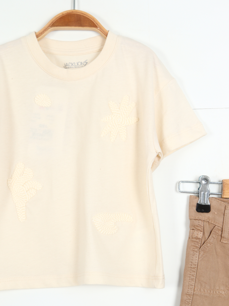 Erkek Çocuk Kombin Takmı 1-4 Yaş SET0322 Camel - 3