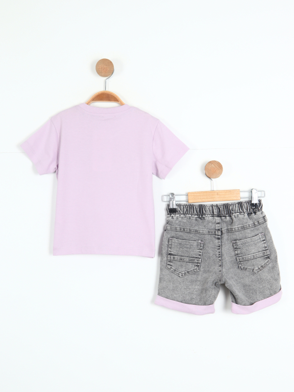 Erkek Çocuk Kombin Takmı 1-5 Yaş SET0326 Siyah - 4