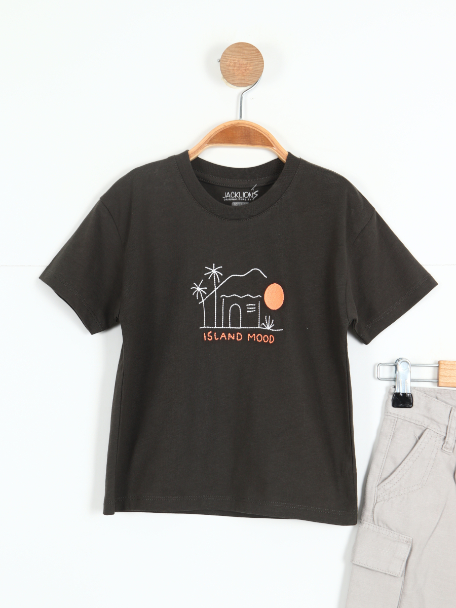 Erkek Çocuk Kombin Takmı 1-4 Yaş SET0327 Gri - 2