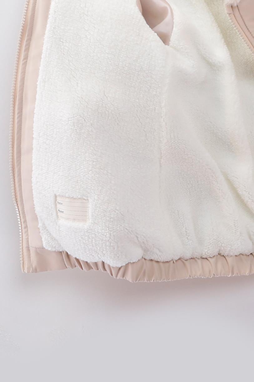 İçi Polarlı Su Ve Rüzgar Geçirmez Kapüşonlu Şişme Erkek Çocuk Mont 2-6 Yaş 51398 Bej - 4