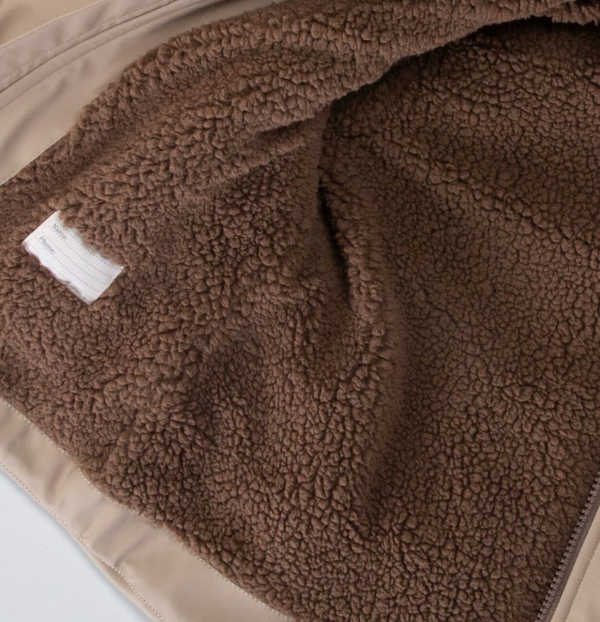 İçi Polarlı Su Ve Rüzgar Geçirmez Kapüşonlu Deri Şişme Erkek Çocuk Mont 2-6 Yaş 51407 Bej - 4