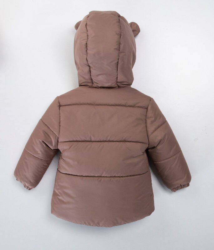 İçi Polarlı Su Ve Rüzgar Geçirmez Kapüşonlu Şişme Erkek Çocuk Mont 2-6 Yaş 51420 Kahve - 2