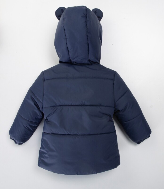 İçi Polarlı Su Ve Rüzgar Geçirmez Kapüşonlu Şişme Erkek Çocuk Mont 2-6 Yaş 51420 Lacivert - 2