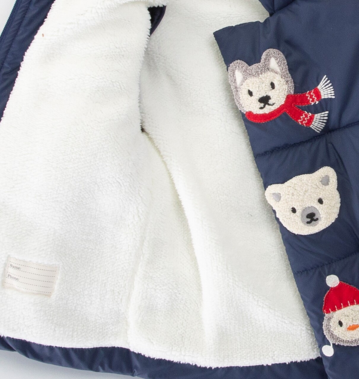 İçi Polarlı Su Ve Rüzgar Geçirmez Kapüşonlu Şişme Erkek Çocuk Mont 2-6 Yaş 51420 Lacivert - 4