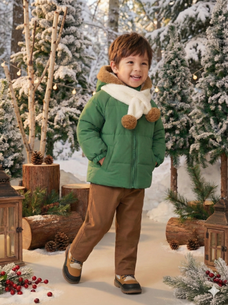 Erkek Çocuk Mont 2-6 Yaş 51396 Yeşil - 3