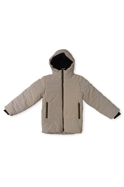 Erkek Çocuk Mont 6-9 Yaş 22736 Gri - Mona Rosa