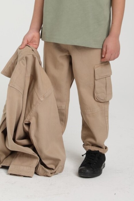 Erkek Çocuk Pantolon 1-4 Yaş 2545 Camel - 3