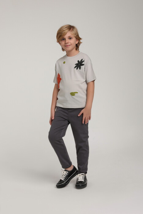 Erkek Çocuk Pantolon 4-8 Yaş 25125 Antrasıt - 2