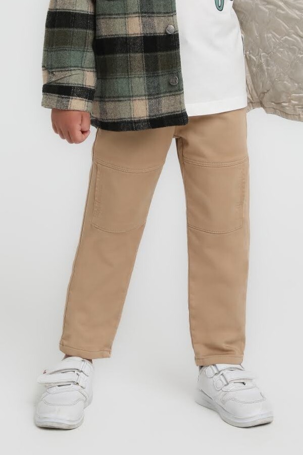 Erkek Çocuk Pantolon 9-13 Yaş 24025 Camel - 1