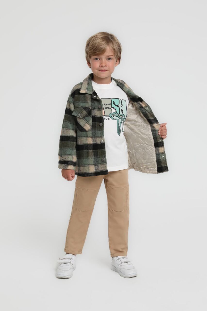 Erkek Çocuk Pantolon 9-13 Yaş 24025 Camel - 2