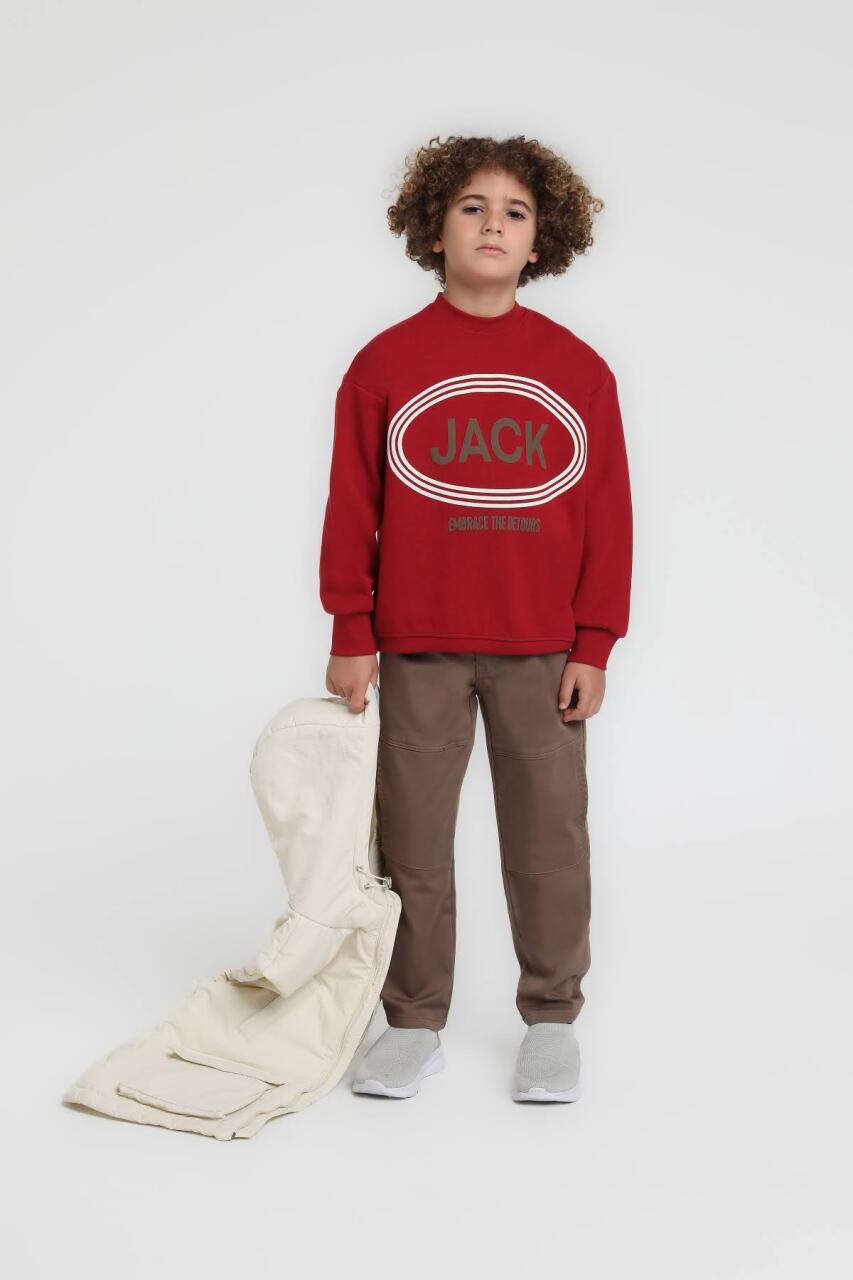 Erkek Çocuk Pantolon 9-13 Yaş 2441 Kahve - 3