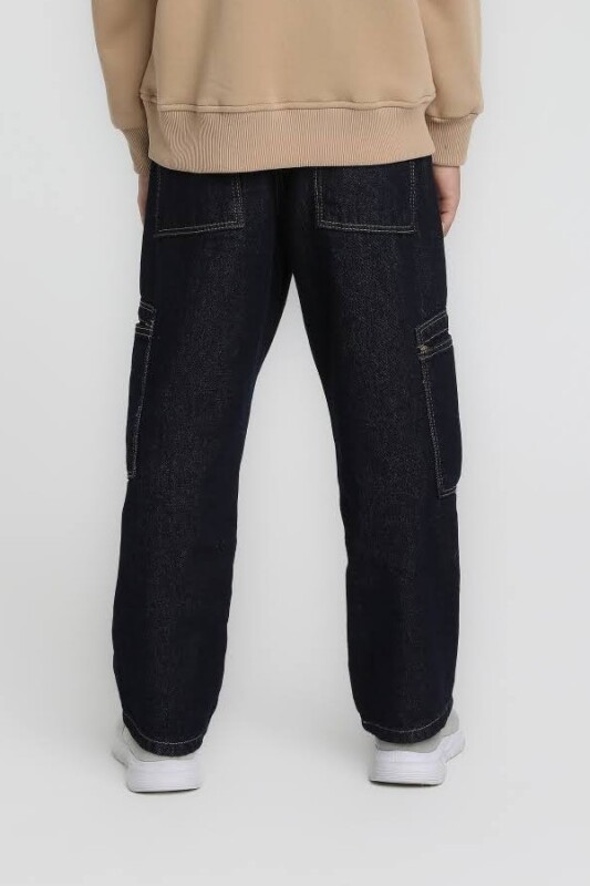 Erkek Çocuk Pantolon 9-13 Yaş 2617 Mavi - 2